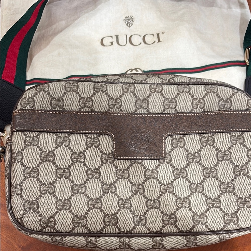 Gucci Brown and Tan Men's Bag